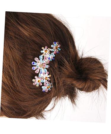 FOMIYES Rhinestone Jewelry Purple Hair Accessories Goody Hair Clips for Women Women's Hair Accessories Womens Barrettes for Hair Rhinestone Barrettes Bridal Hair Clip Wedding Bride Comb - Buy Online on GoSupps.com