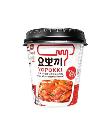 Yopokki Double Pack Sweet/Spicy + Jjajang Beans - Tteokbokki Rice Cake Cups - 260g OG Asia - Authentic Korean Snack - International Shipping - Buy Online on GoSupps.com