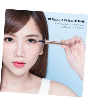 OHPHCALL 20 Pcs Eyeliner Empty Pipe Empty Nail Oil Pen White Eyeliner Red Eyeliner Lash Containers Plastic 1 count (Pack of 1) Goldenx4pcs - Buy Online on GoSupps.com