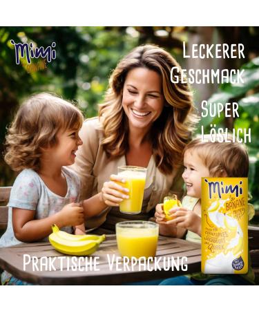 Mimi Milmix Banana Powder Drink 12 x 400 g Preservation Pack Milk Soluble Powder Banana Flavor Hot and Cold Soluble Ideal fo - Buy Online on GoSupps.com