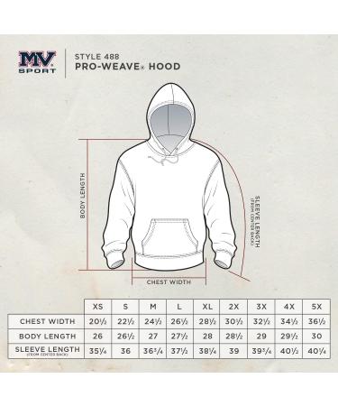 MV Sport Cool Fleece Hoodie - Heavyweight Men's Sweatshirt in Black XXL - Buy Online on GoSupps.com