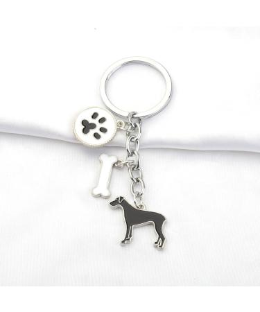 Ensianth Dog Keychain - Perfect Gift for Dog Lovers | Puppy Paw Print Keyring for Dog Owners | Ideal Gift for Mom & Dad - Buy Online on GoSupps.com