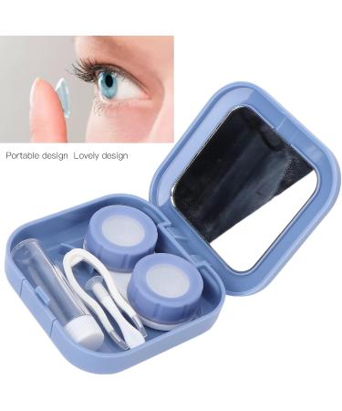 Anggrek Mini Contact Lens Container Set - Portable & Cute Purple Design Water & Dustproof for Daily Use - Buy Online on GoSupps.com