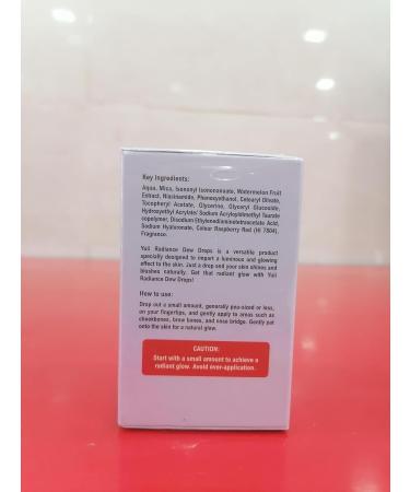 MACARIA YUII Dew Drops Vitamin E Glow Serum with Watermelon and Niacinamide for Bright and Even Skin Japanese Recipe - Buy Online on GoSupps.com