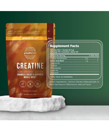 Primal Creatine Powder + Collagen Powder Bundle | 2-Pack | Muscle Recovery Strength and Performance| Unflavored 30 Servings Each - Buy Online on GoSupps.com