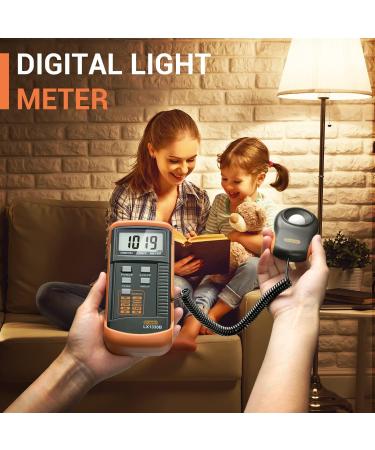 Dr.meter LX1330B Digital Illuminance Light Meter - 0-200,000 Lux Measurement Range - Buy Online on GoSupps.com