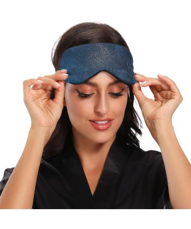 Haskirky Light Blocking Eye Mask - Breathable & Adjustable for Men and Women | Ideal for Travel, Yoga, Meditation, Office, and Deep Sleep | Night Sky Stars Design - Buy Online on GoSupps.com