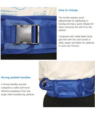 ZZBB Elderly Waist Traction Belt Walking Nursing Assist Straps Transfer Sling for Patient Care Safety Medical Nursing Safety Assist - Buy Online on GoSupps.com