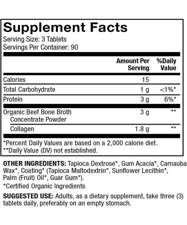 Dr. Mercola Organic Collagen 90 Tablets - Premium Natural Supplement for Healthy Skin - Buy Online on GoSupps.com