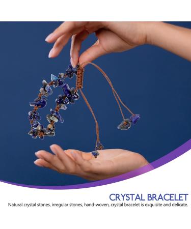 TENDYCOCO stone bracelet bracelets aesthetic bracelets adjustable bracelet natural adjustable rope stone bracelets agate birthday present Miss to weave crystal gravel beaded gravel crystal - Buy Online on GoSupps.com