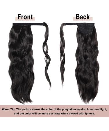 FAELBATY Hair Extensions Ponytail Synthetic Magic Paste Wrap Around Ponytail Long Curly Wave Heat Resistant Clip in Ponytail Hair Extensions for Women(20Inch 4#) ponytail-4# - Buy Online on GoSupps.com
