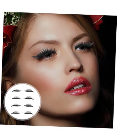 MAGICLULU 24 Pairs False Eyelash Stickers Glitter Makeup Fake Lashes Pipeline Plastic Double Eyelid Sticker 1 count (Pack of 1) Blackx6pcs - Buy Online on GoSupps.com