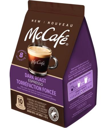 McCaf Dark Roast Espresso Coffee Capsules Capsules Compatible with Nespresso's Original Range 10 Count Dark Roast 10 count (Pack of 1) - Buy Online on GoSupps.com