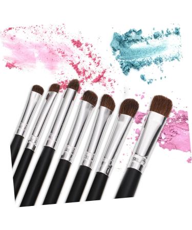 MUSISALY 7pcs Eye Makeup Brushes Halloween Hair Bows for Women Portable Eyeliner Brush Makeup Bag Black Wood - Buy Online on GoSupps.com
