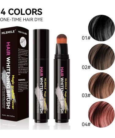 Hair Root Touch Up Stick Temporary Hair Dye Pen Brush Instant Hair Dye Touch Up Roots Quick Dry Cover Root Concealer Stick Disposable Portable Hairline Press-In Hair Colour Stick(Coffee) - Buy Online on GoSupps.com