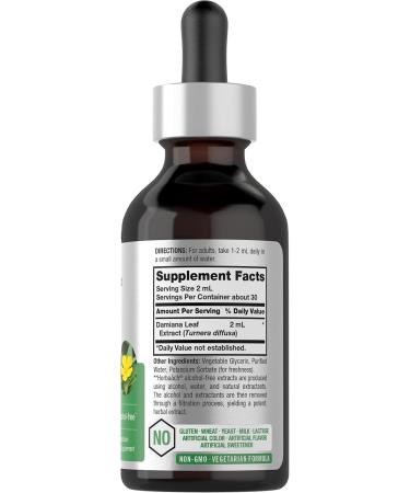 Horb ach Damiana Leaf Herb Tincture | 2 fl oz | Super Concentrated | Alcohol Free Liquid Extract | Vegetarian Non-GMO & Gluten Free Herbal Supplement - Buy Online on GoSupps.com