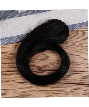 Angoily Front Hair Extensions Clip in Hair Extensions Fringe Bangs Clipper Grippers Bangs Hair Clip Gothic+mirror Wavy Girl Hair Clips Wave Wig Woman Wig Girls Wigs Both Sides Size 1 Black - Buy Online on GoSupps.com