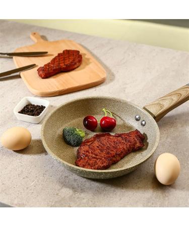 Frying Pan Kitchen Cookware Frying Pan Non-Stick Pot with Heat Resistant Wooden Handle Egg Ham Skillet Sauce Maker Kitchen Tools (Color : Frying Pan Sheet Size : 26x4.5cm) - Buy Online on GoSupps.com