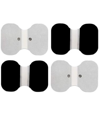 LotFancy TENS Unit Pads 4.3 X 6  4Pcs Snap Electrode Pads Large Butterfly Shape Reusable Self-Adhesive - Buy Online on GoSupps.com