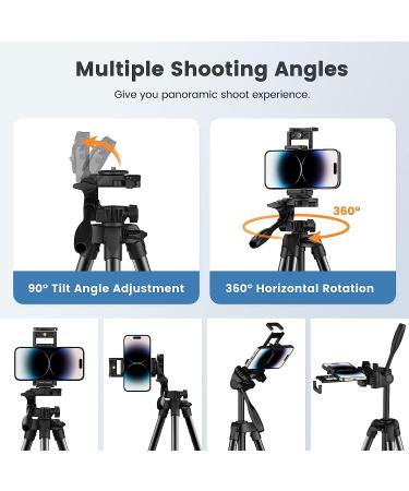 MoKo Camera Tripod for iPad & iPhone with Travel Bag - Universal Holder & Wireless Remote - Phone, Camera, Webcam & Projector Stand - Buy Online on GoSupps.com
