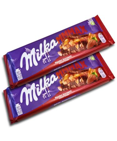 topDeal Milka Mmmax XXL Chocolate Bars 2 x 300 g Caramel Almond (Pack of 2)