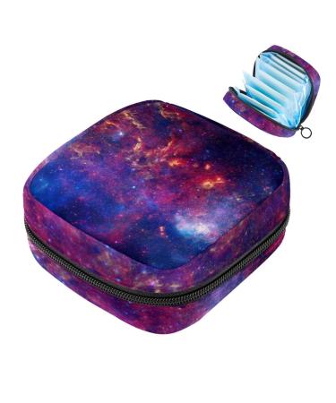 Galaxy Space Sanitary-Napkietten-Stahrlittenbag menstrual pad bag portable menstrual cup pocket with zipper for teenagers girls women women