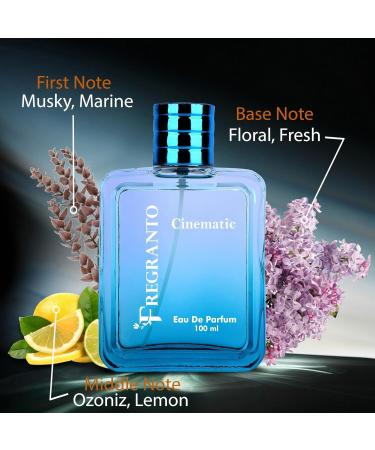 HU Cinematic Perfume For Men | Long Lasting Fragrance Scent | Musky Marine Floral Fragrance Spray | Eau De Perfum 100 ML - Buy Online on GoSupps.com