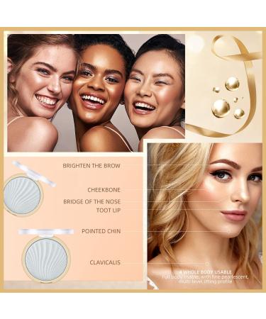 LSxia 12 Colors Face Highlighter Palette - White Glitter Bronzer & Highlighter for Lasting Shimmer - Body Illuminator Makeup - 07 - Buy Online on GoSupps.com