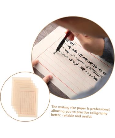 NUOBESTY 50 Sheets Rice Paper Calligraphy Practice Paper Calligraphy Paper for Beginners Calligraphy Ink - Buy Online on GoSupps.com