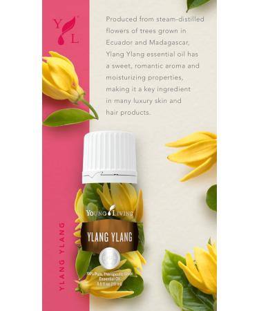 Young Living Ylang Ylang Essential Oil 15ml - Aromatherapy for Healthy Skin & Shiny Hair - Sweet Floral Fragrance - International Shipping Available - Buy Online on GoSupps.com