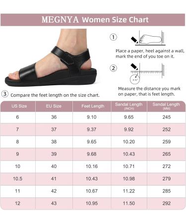 MEGNYA Women's Plantar Fasciitis Orthotic Sandals - Comfortable Arch Support Slides with Soft Straps and Anti-Slip Lightweight Sole - Buy Online on GoSupps.com