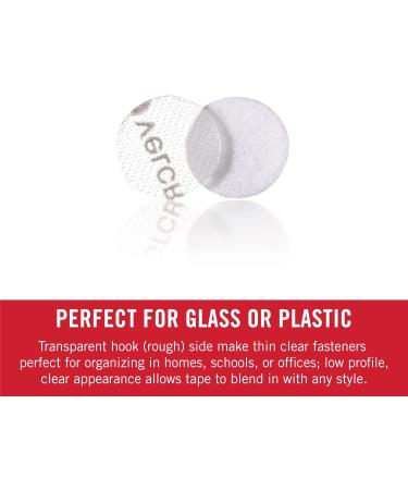 VELCRO Brand - Thin Clear Fasteners | General Purpose/ Low Profile | Perfect for Home or Office | 3/8 Circles 56-Count - Clear Coins 3/8in 56 Count - Buy Online on GoSupps.com