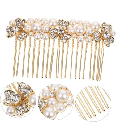 DOITOOL Alloy Rhinestone Hair Comb Rhinestone Hair Accessories Wedding Hair Clips Rhinestone Headpiece Gold Wedding Hair Accessories Gold Headpiece Tiara Bride Rhinestones Bow Tie Crystal - Buy Online on GoSupps.com
