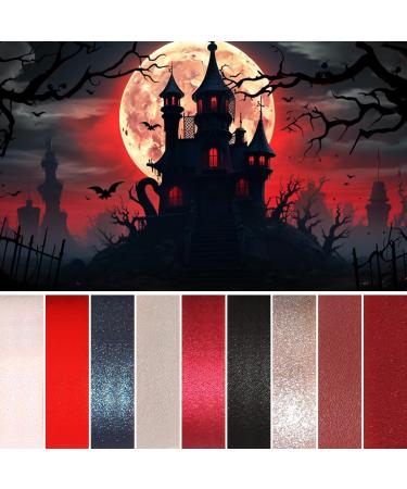 Black Red Eyeshadow Palette Goth Clown Halloween Makeup White Silver Glitter Metallic Red Black Eyeshadow Palette Highly Pigmented Joker Vampire Christmas True Red Smoky Eye Makeup Vegan Cruelty free White Black Red - Buy Online on GoSupps.com