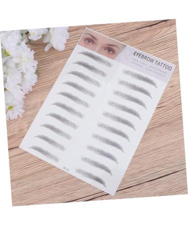 Balacoo 2pcs 3d Eyebrow Stickers Eyebrow Sissor Kit Hair Kit Woman Man Makeup Tool Stencil 4d Eyebrow Shape 1 count (Pack of 1) Black - Buy Online on GoSupps.com