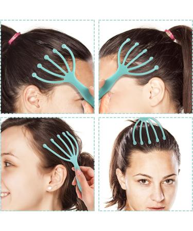 EMXGB Scalp Massager 2-Pack for Deep Relaxation & Stress Reduction at Home, Office, or Spa - Blue/Green - Buy Online on GoSupps.com