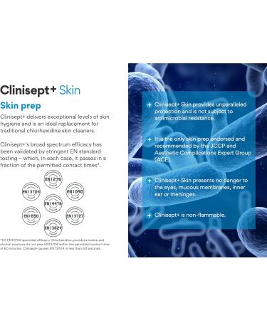 Clinisept+ Skin 200ml with Spray | Cleanser + Anti-Microbial | Procedure Aftercare | 100ml x 2 | Travel Size Value Double Pack - Buy Online on GoSupps.com