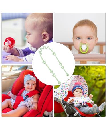 Buy Silicone Baby Toy Belts & Stretchy Pacifier Chains | Tasting Straps for Toys & Bottles | Secure Shopping Cart & Stroller Solutions in Anxick Mung Bean Color - Buy Online on GoSupps.com