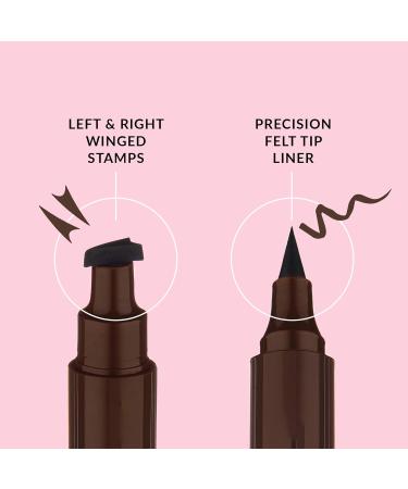 Quick Flick Hot Fudge Cat Eyeliner Stamp - Smudge-Proof 10mm Winged Liquid Eyeliner Pen Set - Buy Online on GoSupps.com