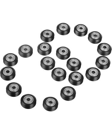 V-Shape Groove Wheel 5mm Bore 625 Bearing Pulley - Double Bearing Sliding Gate Accessories for CNC & 3D Printer - Pack of 20 - Buy Online on GoSupps.com