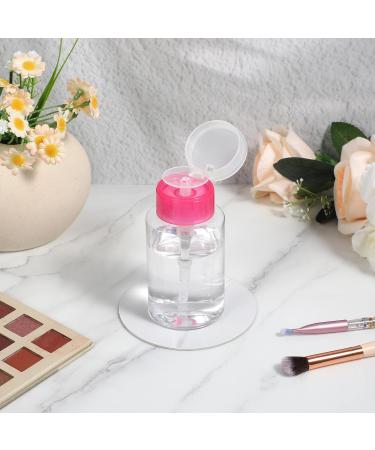 Lot de 3 flacons pompe verrouillables pour dissolvant de vernis ongles - 180 ml - Conteneurs ac tone pour alcool tonique d maquillant (rose) - Buy Online on GoSupps.com