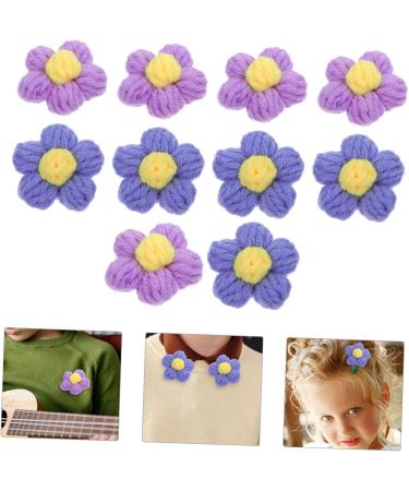 Cabilock 10pcs Hairpin Accessories Ornament Sew on Floral Patches Kids DIY Hair Pin Materials Clothing Button Assorted Color 4 4X4cm - Buy Online on GoSupps.com