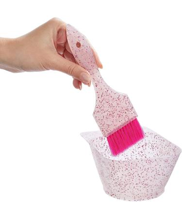 6 Piece Hair Coloring Kit with Brush and Mixing Bowl - Hair Dyeing and Highlighting Set for Women and Girls (Pink) - Buy Online on GoSupps.com