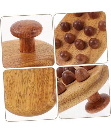 Plafope 2-Piece Wood Massage Brush Set - Natural Wooden Massage Comb & Body Massage Device - Perfect for Relaxation & Wellness - Buy Online on GoSupps.com