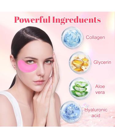 30 Pads Lip & Eye Masks | Crystal Collagen Skincare for Puffy Eyes & Dark Circles | Moisturizing Anti-Aging Treatment - Buy Online on GoSupps.com