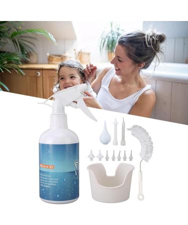 Ear Wax Removal Kit - Gentle Ear Washer Bottle System for Kids & Adults with 7 Rinse Heads, 2 Nozzles, 1 Brush - Ear Irrigation Flushing Tool - Buy Online on GoSupps.com