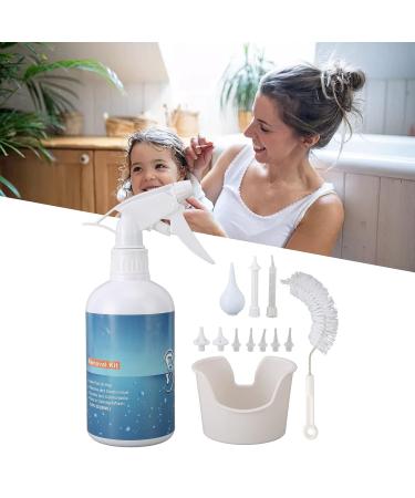 Ear Wax Removal Kit with 7 Rinse Heads - Gentle Ear Irrigation Flushing Tool for Adults and Kids - Buy Online on GoSupps.com