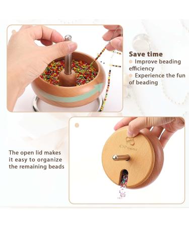 OPOUNT Bead Spinner Bowl with 2 Large Eye Beading Needles, 15000 Seed Beads - Jewelry Making Waist Bead Spinner for DIY Craft (Patent Protected) - Buy Online on GoSupps.com