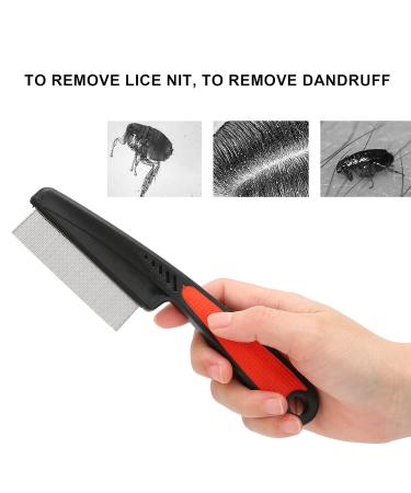 Stainless Steel Needle Lice Comb - Professional Fine Tooth Long Handle for Effective Head Lice Removal | International Shipping Available - Buy Online on GoSupps.com