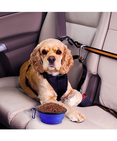 Piepea Collapsible Dog Bowl 2 Pack Travel Bowl Made of Food-Grade Silicone BPA-Free Portable Foldable Dog Cat Food Water Feeding Bowl Two Free Carabiners - Buy Online on GoSupps.com